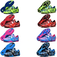 summer new fashion sports outdoor childrens mens and womens football shoes tffg velcro non slip design football shoes