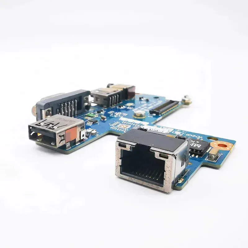 Фото Аудиоинтерфейсная плата для ноутбука с USB, VGA, сетевым разъемом RJ45 LAN для Dell Latitude E5540 VAW50 LS-A101P 09WMHY HN №5