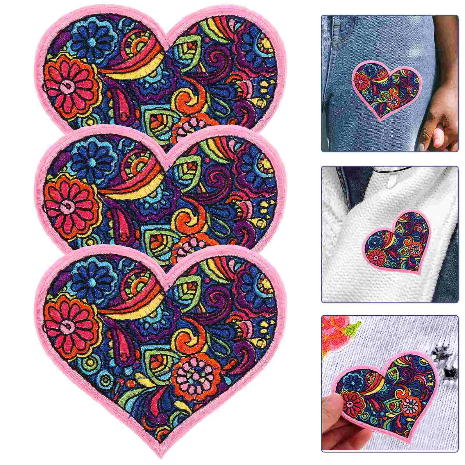 

Sew Patches Clothing Repair Clothes Decors Appliques DIY Large Jackets Iron Embroidery Embroidered