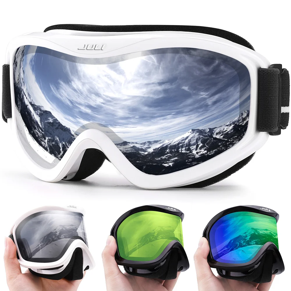 

MAXJULI Brand Professional Ski Goggles Double Layers Lens Anti-fog UV400 Ski Glasses Skiing Men Women Snow Goggles