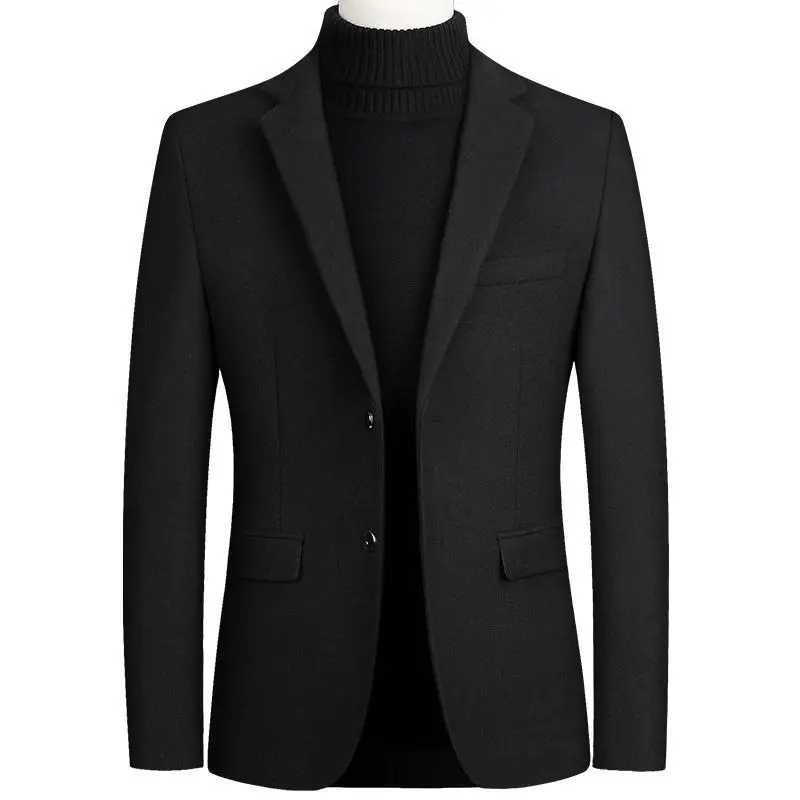Wool Suit Cashmere jacket men's Winter Men's Coat cashmere suit Men | Мужская одежда
