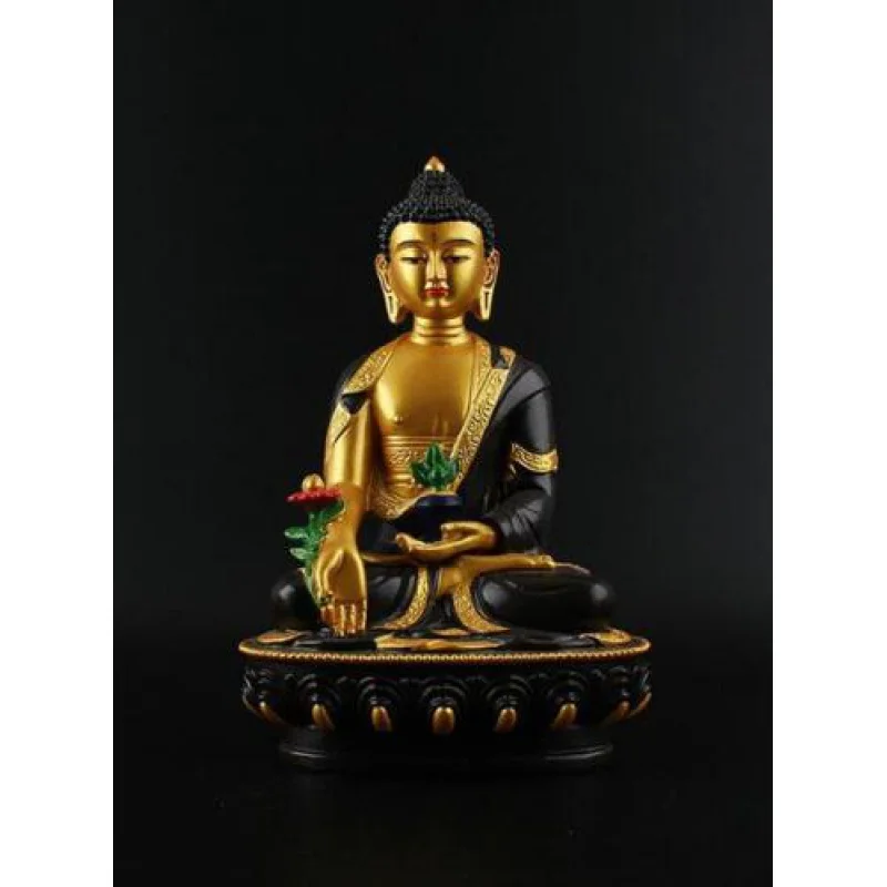 

Bhaisajyaguru Colored Resin Sculpture