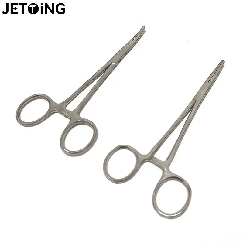 

1pc Hand Tool 14cm Hemostatic Forceps Pet Hair Clamp Fishing Locking Pliers Epilation Tools Curved/ Straight Tip Cutter Tool