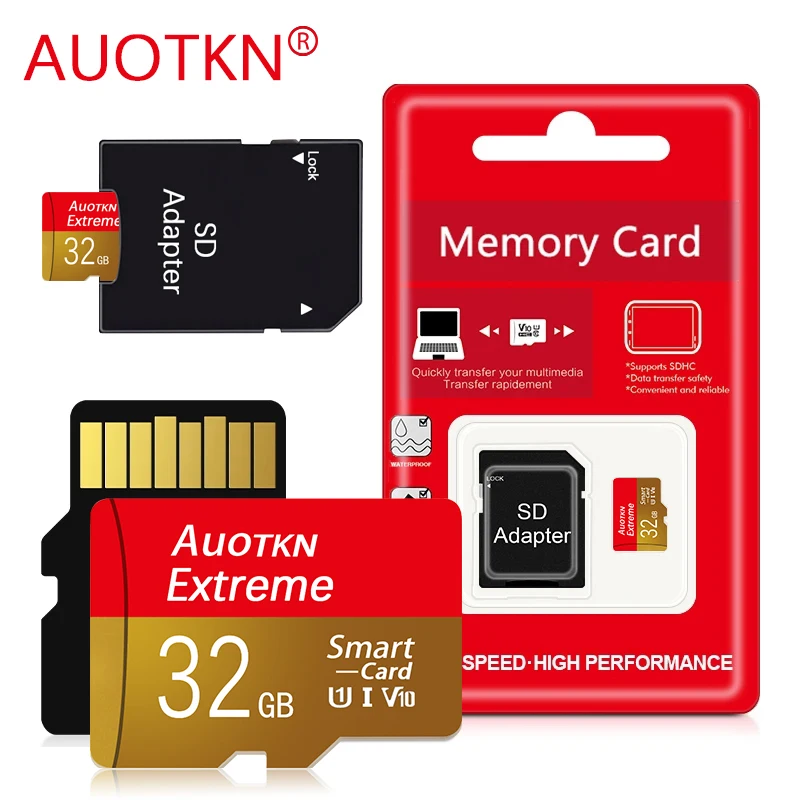 TF-карта класс 10 Micro tf sd-карта 64 Гб 128 ГБ U1 карта памяти 8 16 32 мини SD-карта флэш-видео 256