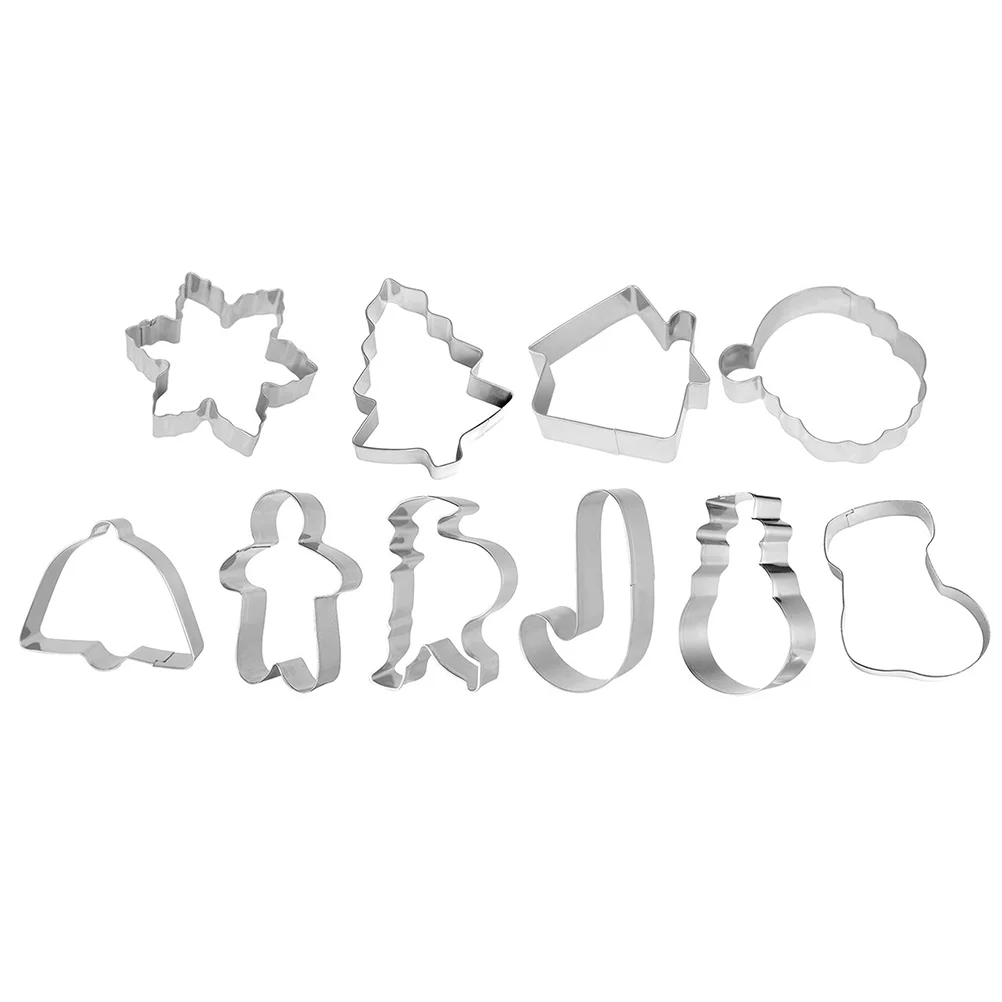 

Christmas Baking Cookiebiscuit Moldsfor Snowflake Mold Minishapes Holiday Assorted Set Tool