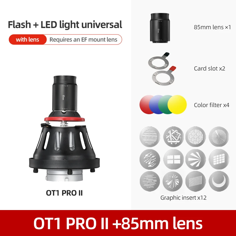 SOONPHO OT1 PRO II Snoot Bowens Mount Art Special Effects Shaped Beam Focalize Conical Snoot For Photo Studio GODOX Led Light