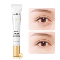 lanbena eye essence 24k gold peptide anti aging anti wrinkle improve fine lines remove dark circles eye bags serum skin care 20g
