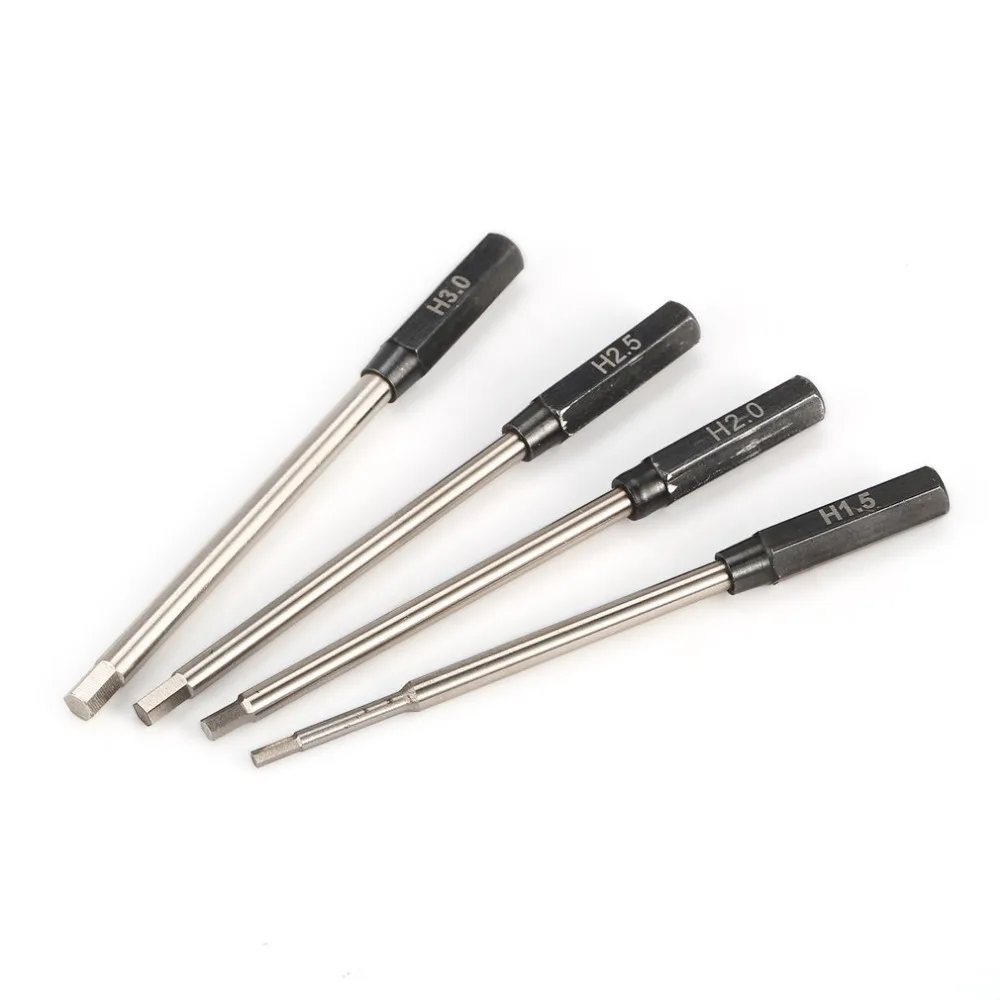 NeebRC 4 в 1 шестигранная отвертка металлический набор 1.5/2.0/2.5/3.0 мм