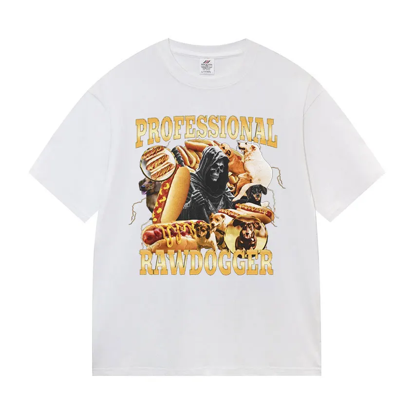 Профессиональные футболки с забавными мемми из сырой собаки мужские летние