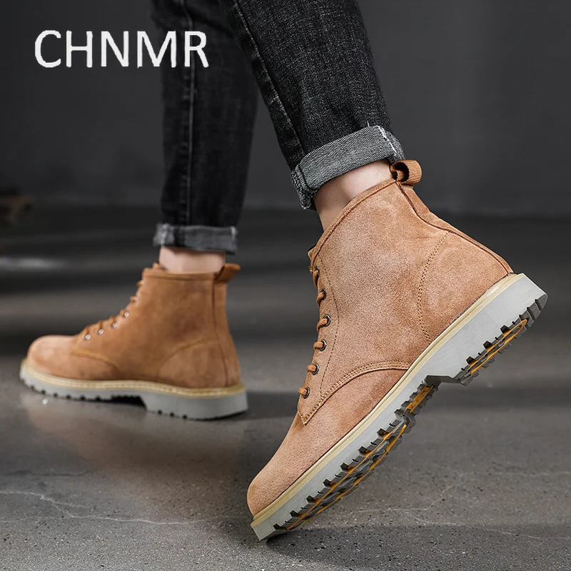 

Men's Boots Thick Bottom Comfortable Non-slip Wear-Resistant Outdoor Vintage Wild Explosive Style Spring and Autumn Main Push