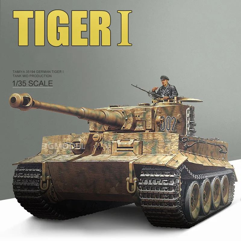

Tank Model Assembled Military 35194 German Mid-type Tiger Tank 1/35