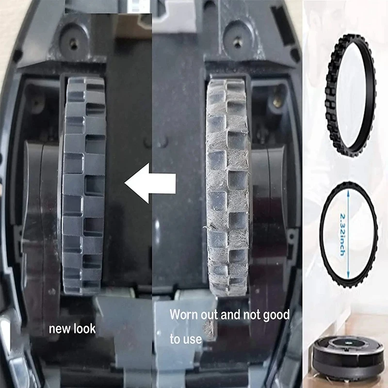 Сменные Передние Колеса и Шины для Irobot Roomba 500 600 700 800 900 Серии 860 870 675 880 960 980
