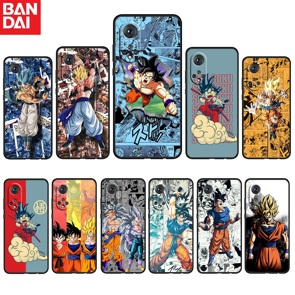 

Anime Dragon Ball Z Goku For Honor 60 50 20 SE Pro X30 10X 10i 10 9X 9A 8X 8A Lite Silicone Soft TPU Black Phone Case Capa Cover