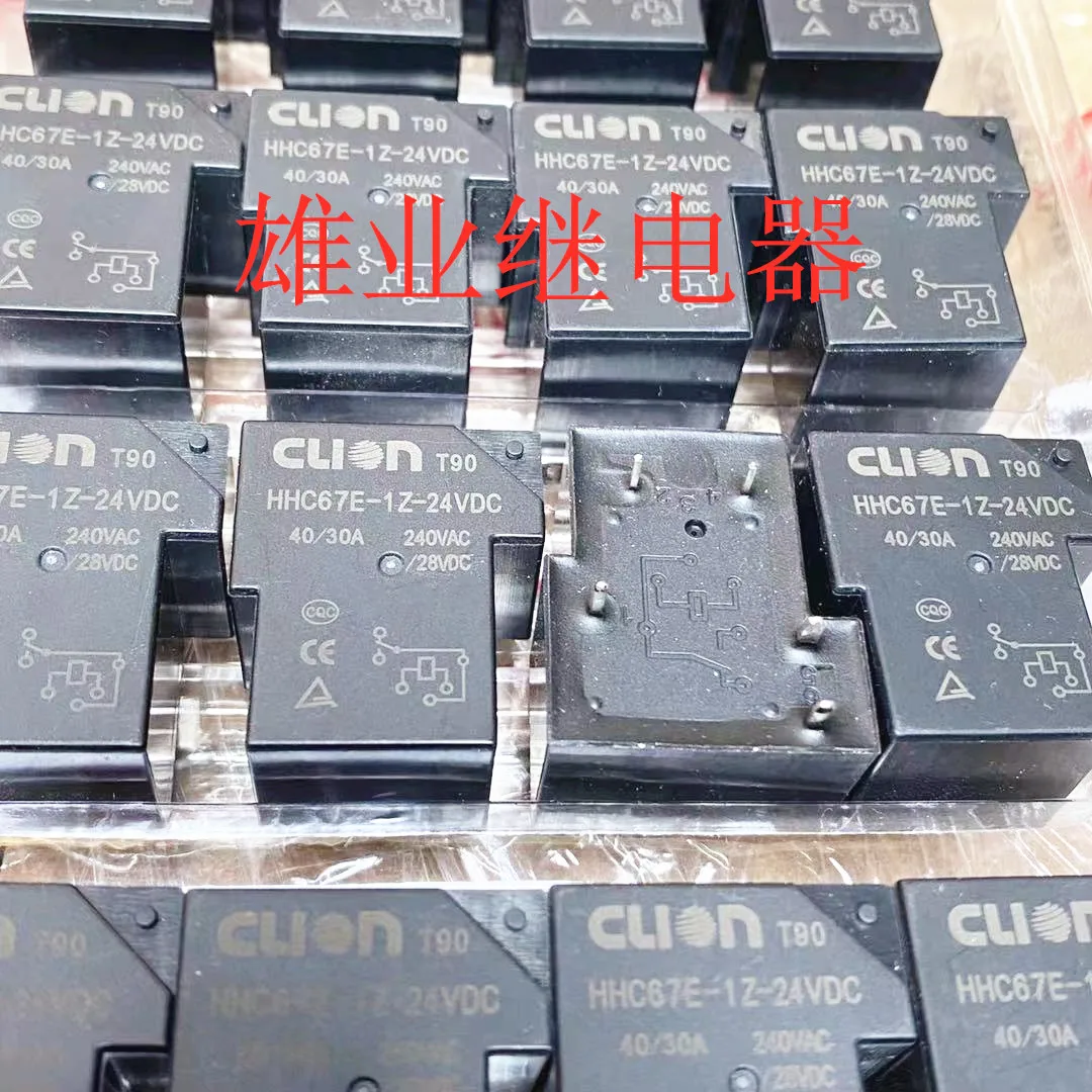 

Free shipping HHC67E-1Z-24VDC T90 24V 5 40A 10pcs
