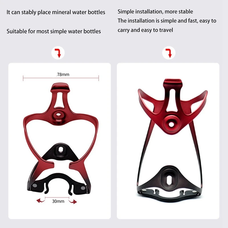 

Bicycle Bottle Holder Mount Adapter Adjustable MTB Road Bike Water Bottle Clip Cage Clamp Handlebar Bracket