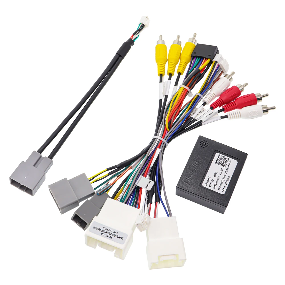 Фото Декодер Hiworid Canbus для MITSUBISHI PAJERO 2023 с автомагнитолой Android 360 MT10.20, 16-контактный кабель питания, адаптер, жгут проводов №3