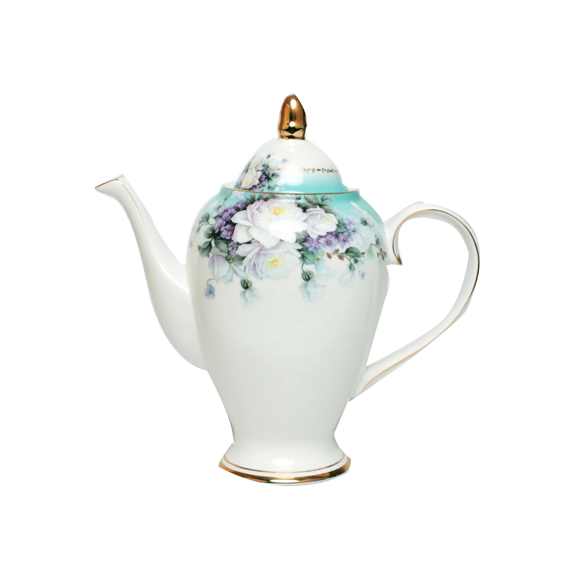 Кофейная чашка из костяного фарфора в рустикальном стиле кофейник с золотыми