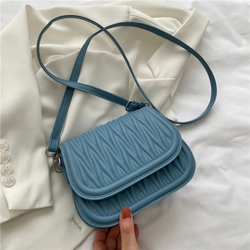 

Korea Style Casual Crossbody Bags For Women 2022 New Embroidery Plaid Shoulder Bag Fashion Ladies Handbags