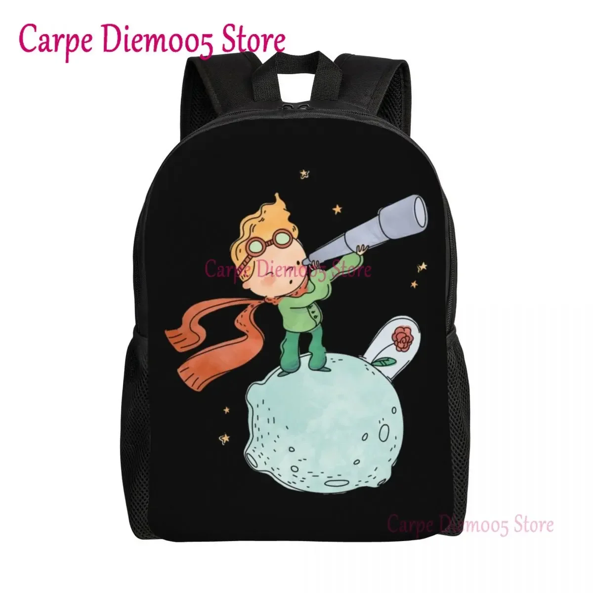 

The Little Prince Backpack Women Men School College Student Bookbag Fits 15 Inch Laptop Le Petit Prince French Fairy Tale Bags