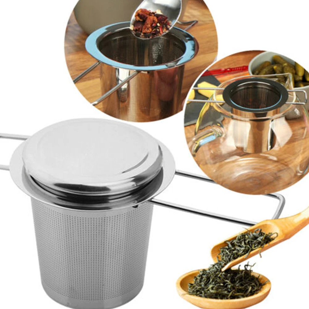 

304 Stainless Stee Tea Infuser Reusable Tea Strainer Stainless Steel Tea Leak Loose Tea Leaf Spice Filter Equipment Kitchen Tool