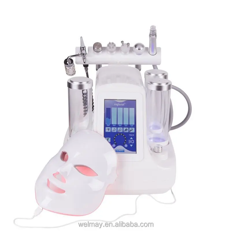 

Hot Sale Home Spa Clinic Salon Use Pdt System Led Light Mask Skin Tightening Oxygen Jet Peel
