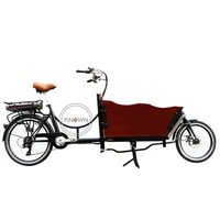 electric cargo bike with wooden box front loading electric two wheel adult cargo bike for carry children