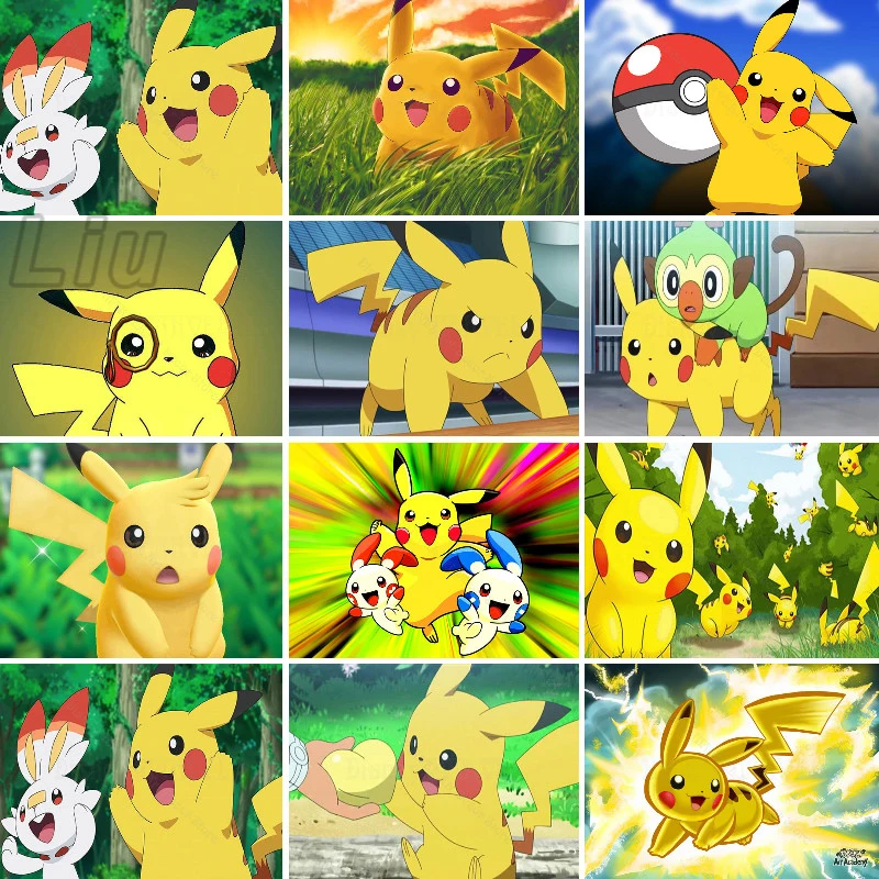 

5D DIY алмазная живопись, фотография, Пикачу, алмазная вышивка, мозаика, искусство, аниме мультфильм с покемоном Home Premium