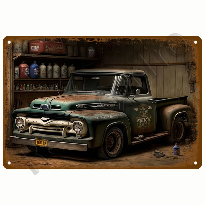 

Винтажная металлическая вывеска