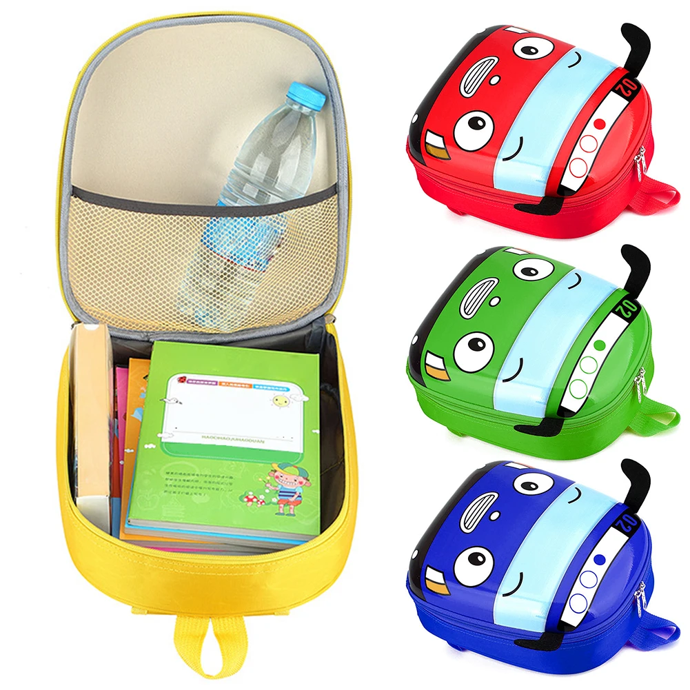 

3D Cartoon Bus Kindergarten Children School Bag Toddler Girls Boys Backpack Gift