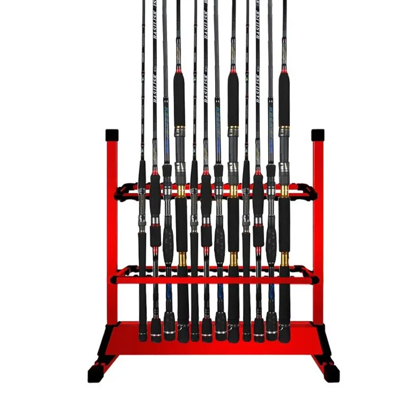 

Aluminum alloy 24 grid Fishing rod holder High quality fishing rod Alpenstock storage rack Display stand support boat hardware