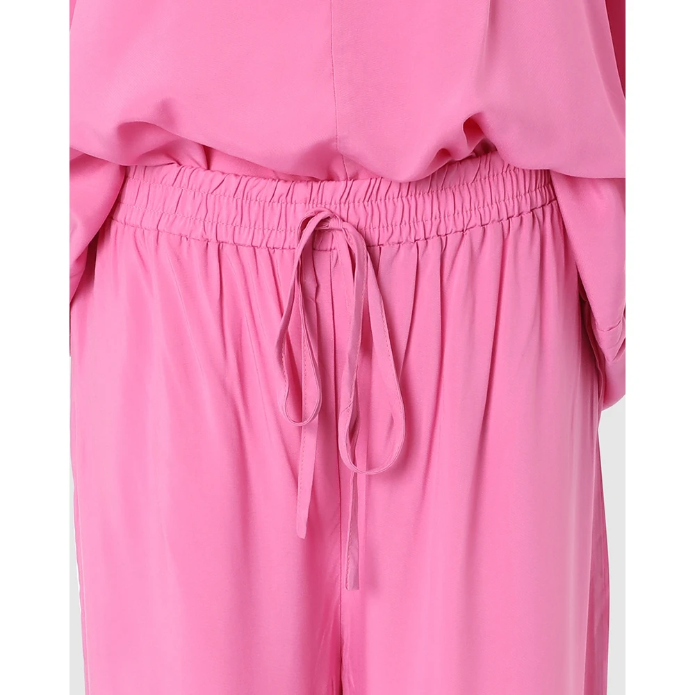 Autumn Women V-Neck Batwing Sleeve Top & High Waist Pants Set Solid Sleepwear Long Sleeve Two Pieces Homewear Casual Pajamas Set