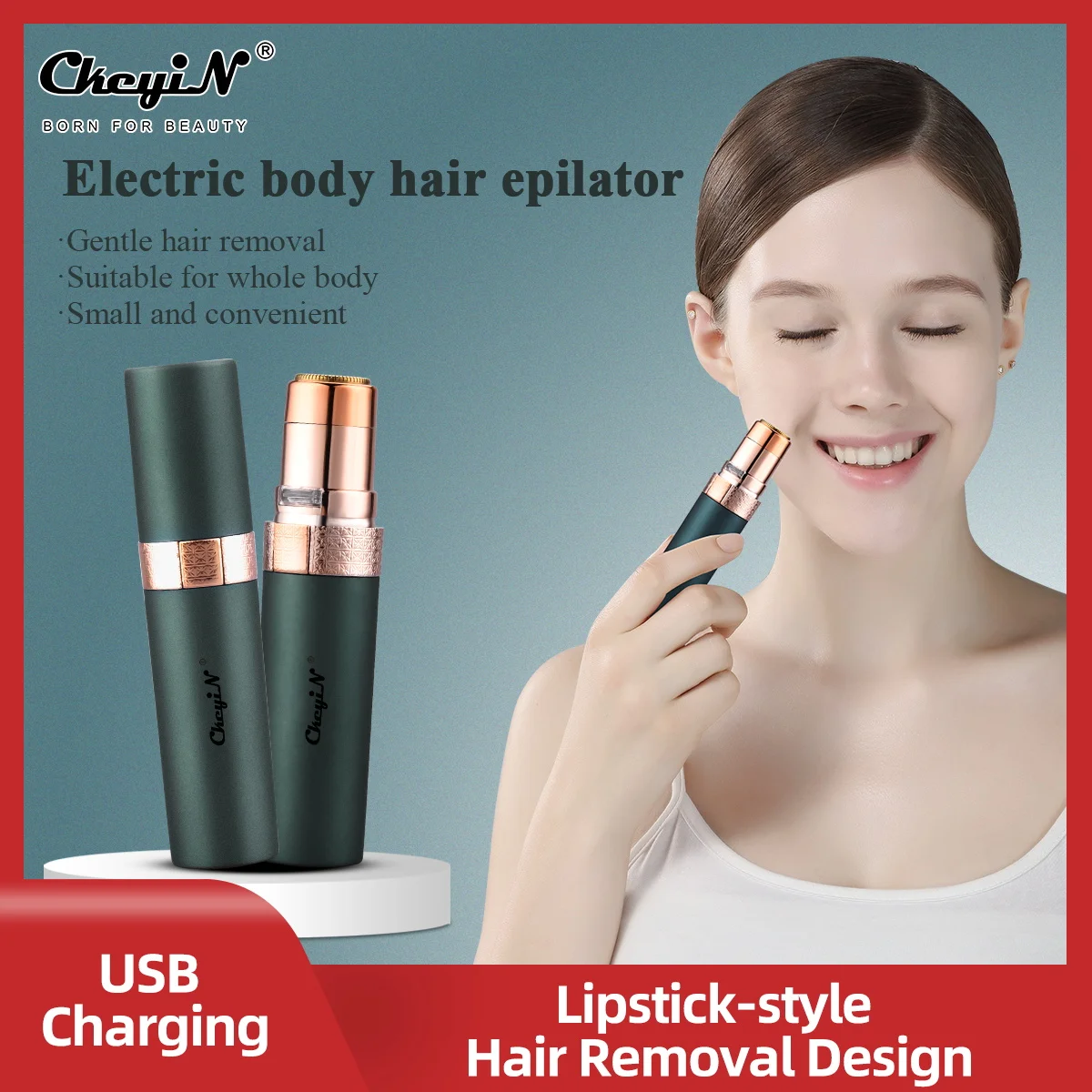 

Электрический эпилятор CkeyiN для женщин, удаление волос на лице, средство для безболезненного удаления волос, Женская бритва, Подмышечные впа...