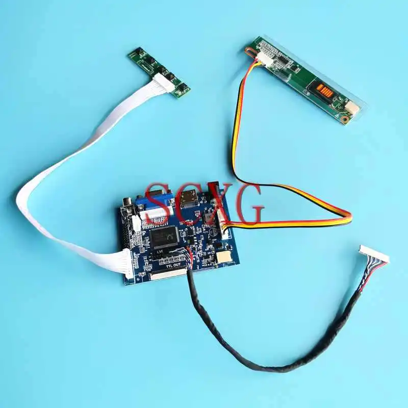 

For LQ121S1LH01 LQ121S1LH02 LCD Display Matrix Controller Board 800*600 20 Pin LVDS 12.1" HDMI-Compatible AV VGA 1CCFL DIY Kit