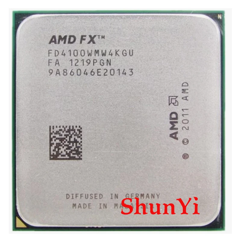 Четырехъядерный процессор AMD FX4100 3 6 ГГц FX 4100 FD4100WMW4KGU 95 Вт разъем AM3 + |