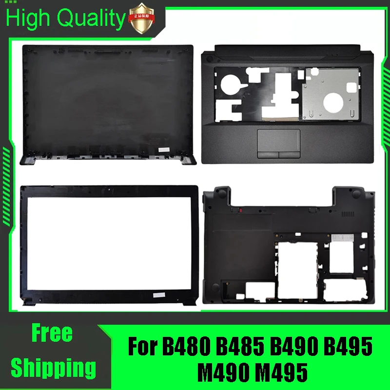 Фото Для Lenovo B480 B485 B490 B495 M490 M495 задняя крышка ноутбука задняя верхняя крышка передняя панель упор для рук верхний корпус черный №1