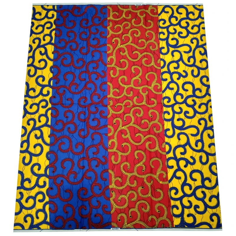 Африканская ткань с геометрическим узором полиэстер восковым принтом |