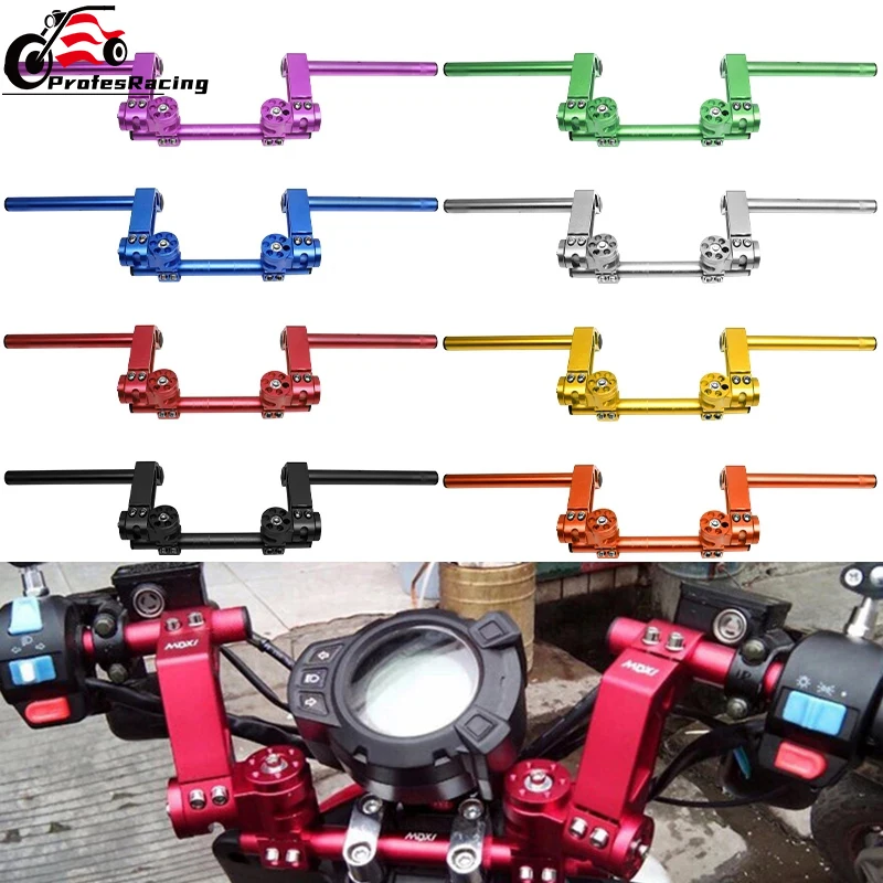 

Motorcycle 125cc Adjustable Steering Handlebar CNC 7/8" 22mm Removable Handle Bar System Pit Bike Dirt Bike Motobike Scooter