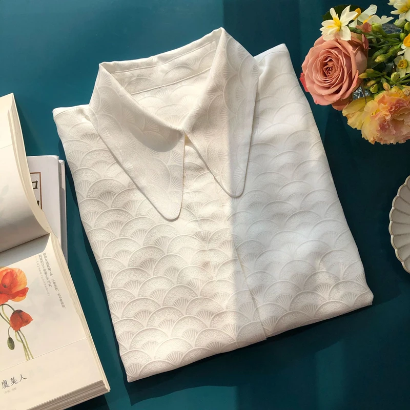 Женские атласные тонкие рубашки с длинными рукавами элегантные офисные женские