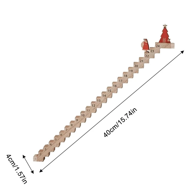Деревянные лестницы рождественский календарь обратного отсчета на лестнице