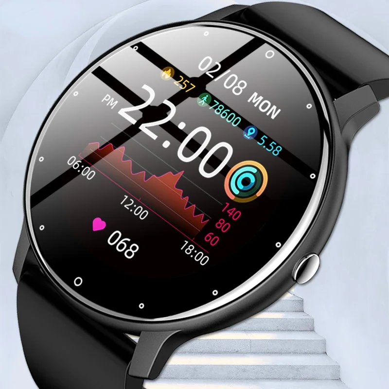 

New 2021 Fashion Smart Watch Men Fitness Bracelet Heart Rate Blood Pressure Monitoring Sports Tracker Smartwatch Gift for Women