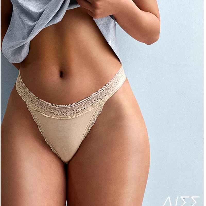 

Sexy Low Waist Panties Women G String Comfort Seamless Lingerie Lace Cotton Breathable Intimates Underwear