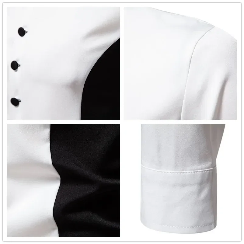 Рубашка мужская с воротником-стойкой Роскошная блуза в мусульманском стиле