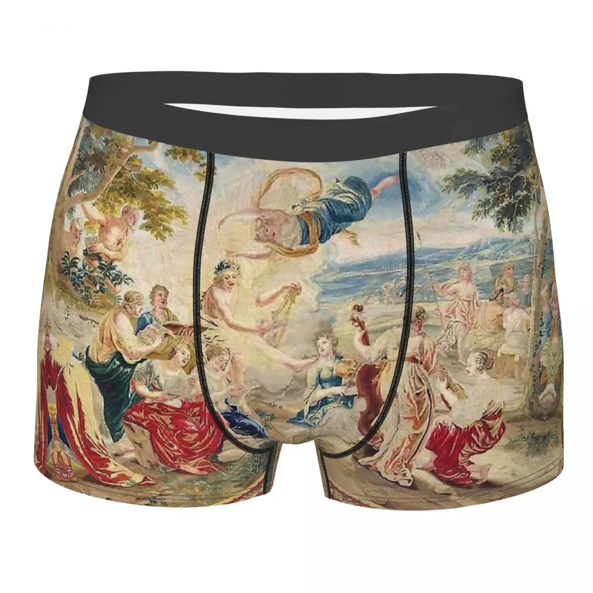 

Brussels Tapestry 18th Century The Wedding Of Psyche Aubusson Antique French Underpants Breathbale Panties Men's Boxer Briefs