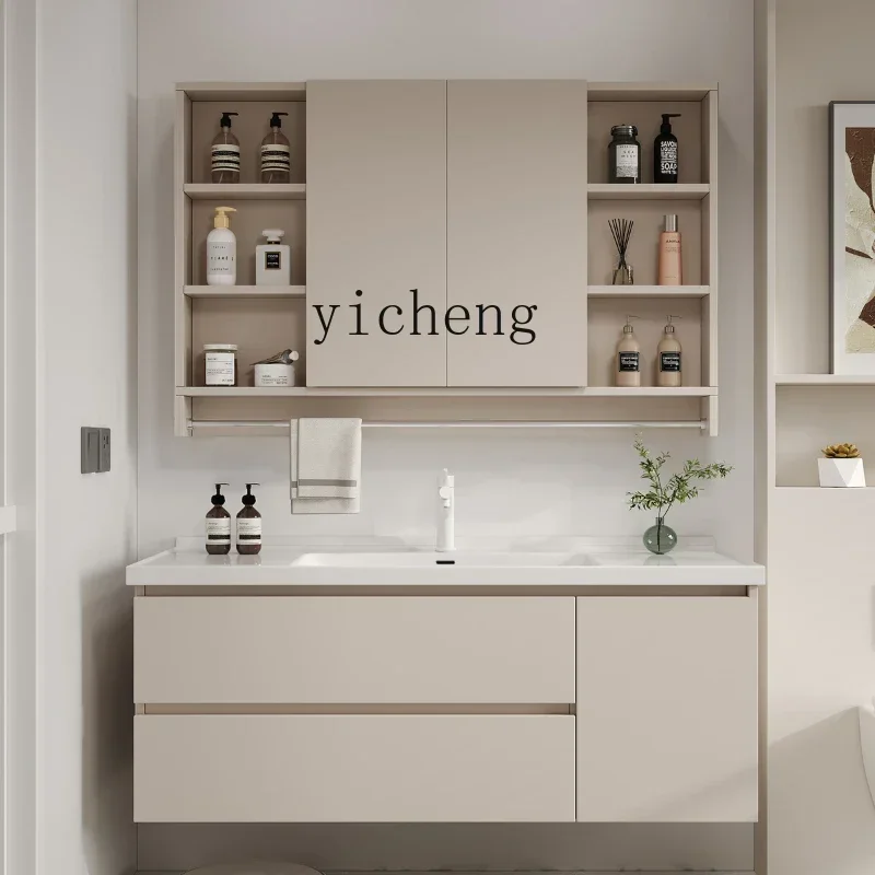 

XL Folding Feng Shui Mirror Bathroom Cabinet Bathroom Washbasin Cabinet Hidden Mirror Cabinet Ceramic Whole Washbin