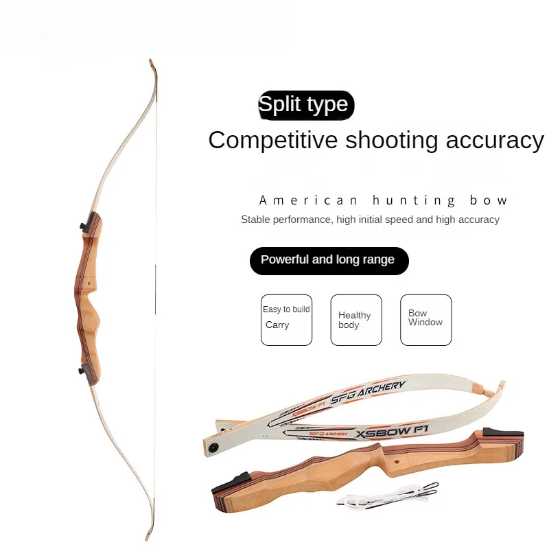 

68inch Professional Take-down Bow adult Recurve Bow White 28/32/36/38 lbs for Archery Shooting Outdoor Sport Hunting Practice