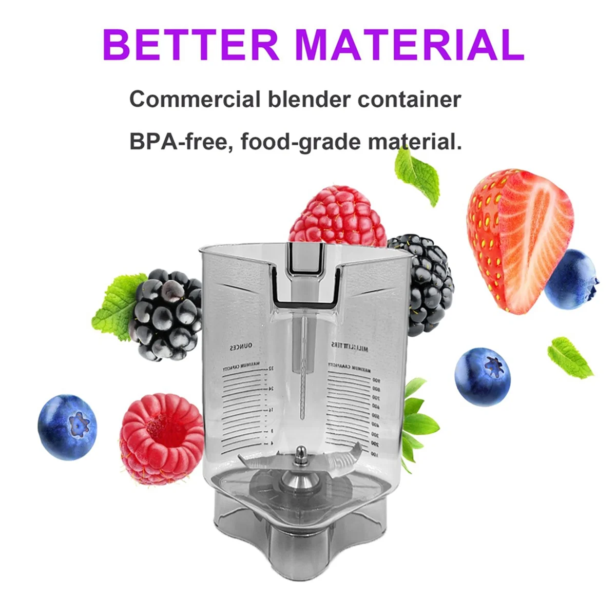 Блендер на 48 унций подходящий для Vitamix the Quiet One VM0145 BarBoss Drink Machine Advance and Touch & Go