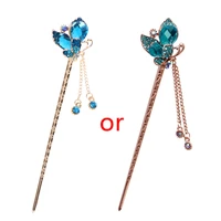 various fashion women elegant bobby pin colorful hairpin rhinestone hair stick