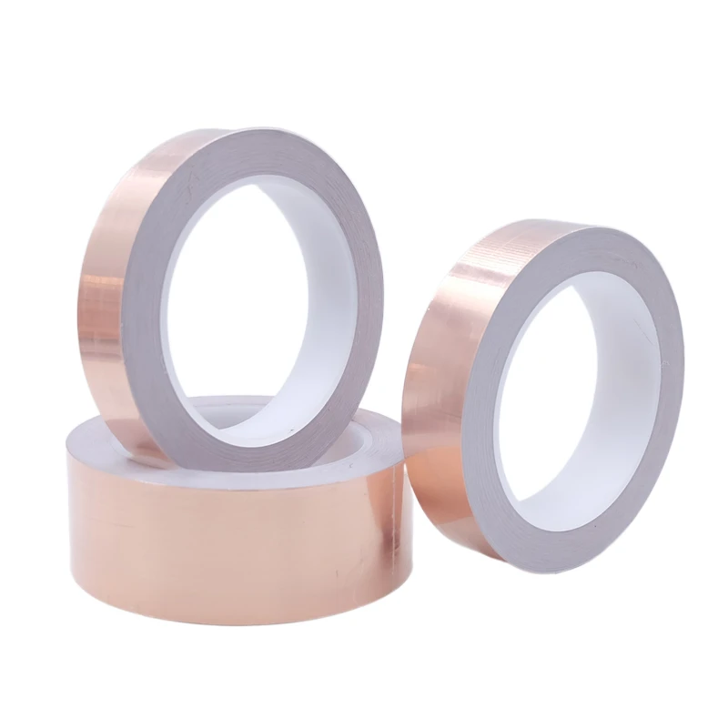 10/20/50M Copper Foil Tape Adhesive Single Double Sided Conductive Snail EMI Shielding DIY Circuit Electrical Repair Tapes images - 6