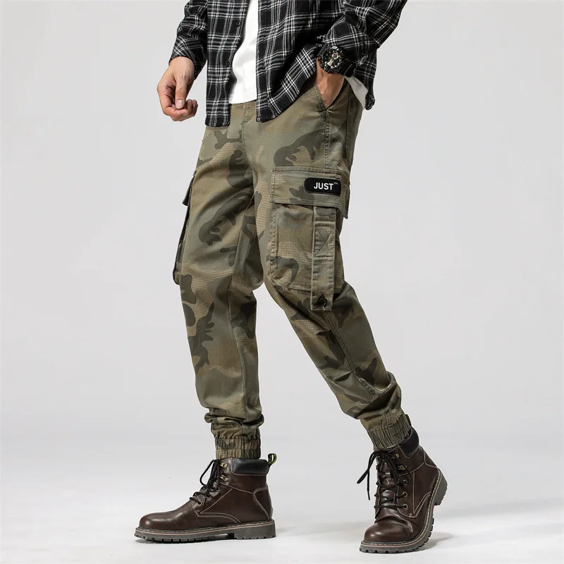 

Spring and Summer Fashion Brand Men's Overalls Slim Fit Ankle-Tied Casual Trousers