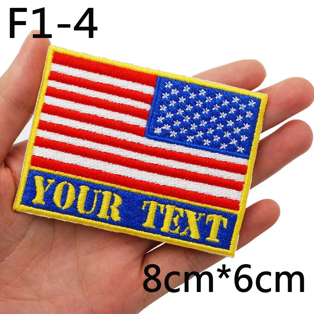 Пользовательский флаг США тактическая армейская вышитая фотография